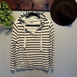 LOFT Monochrome Striped Pullover